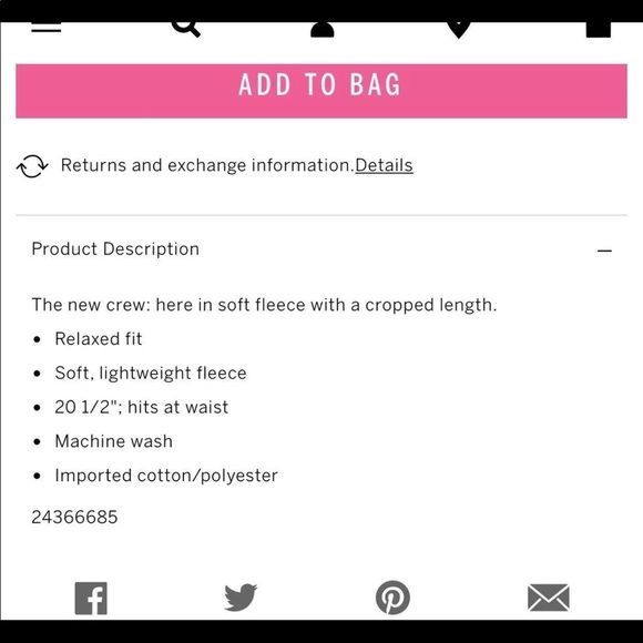 Vs campus pullover Cropped Logo Waist 2018 collection - Picture 8 of 13